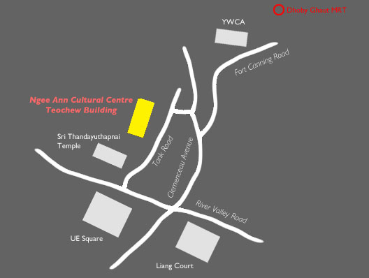 Map of Ngee Ann Cultural Centre venue
